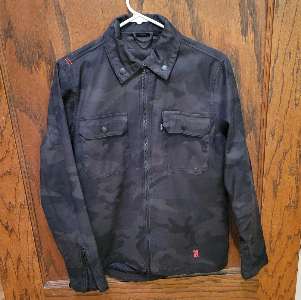 Chrome mens S zip up shirt jacket